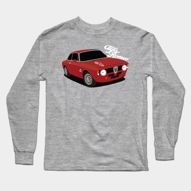 Alfa Romeo Giulia Sprint GTA Long Sleeve T-Shirt by AutomotiveArt